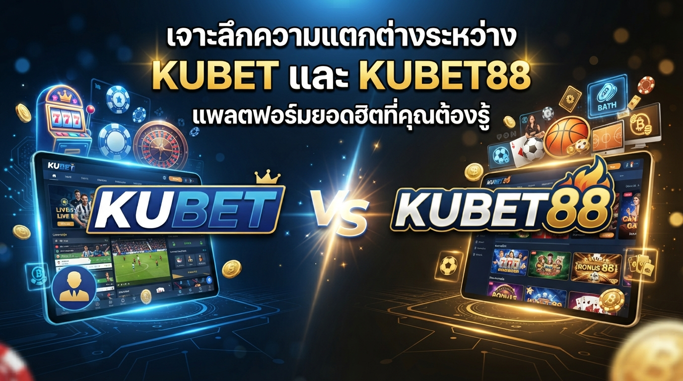 เจาะลึกความแตกต่างระหว่าง KUBET และ KUBET88 แพลตฟอร์มยอดฮิตที่คุณต้องรู้